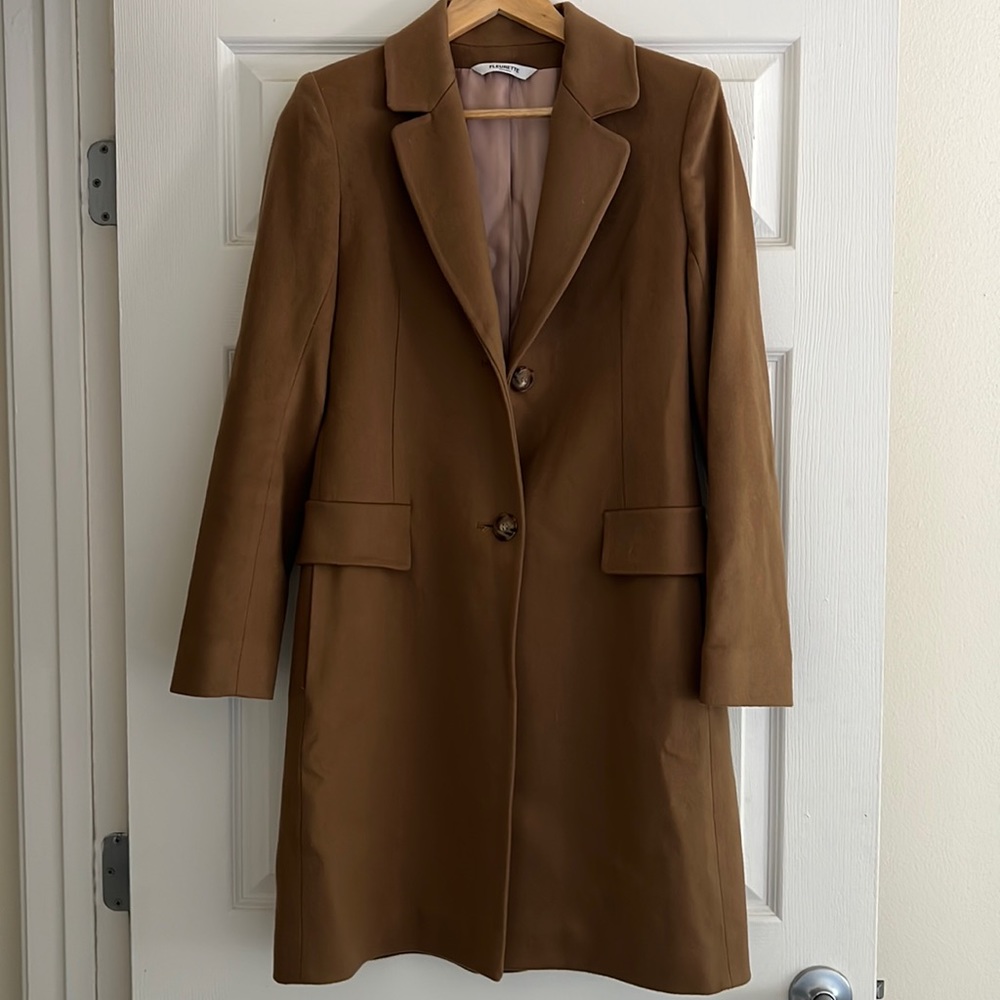 Fleurette Wool Camel Coat
